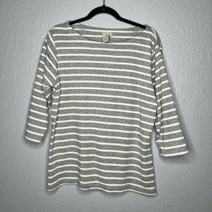 Womens striped long sleeve tee